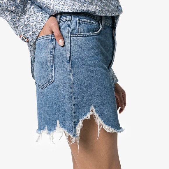 3x1 Celine distressed denim mini skirt 26 - Picture 6 of 15